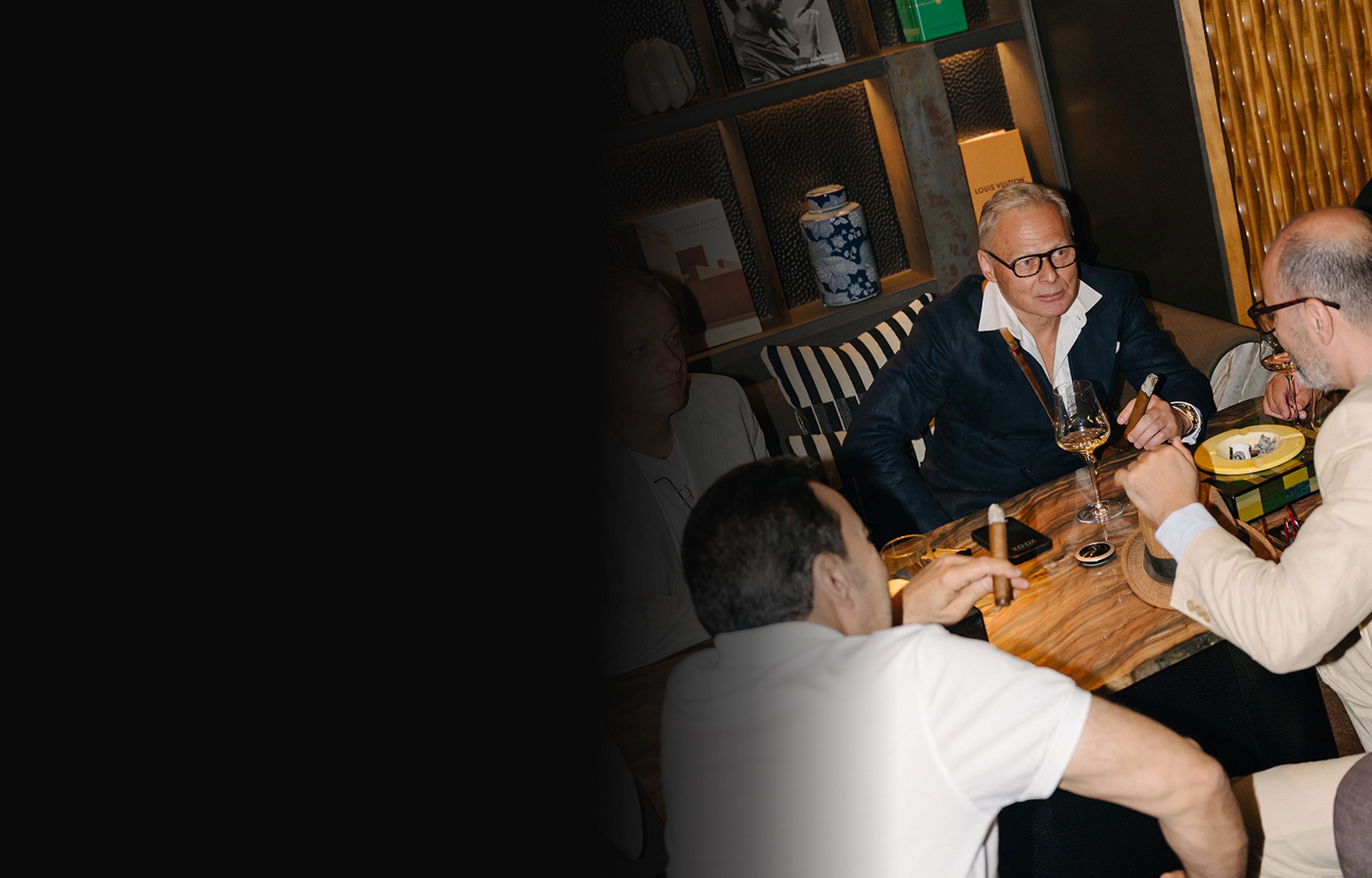 Pair catering service bringing the cigar lounge to your home